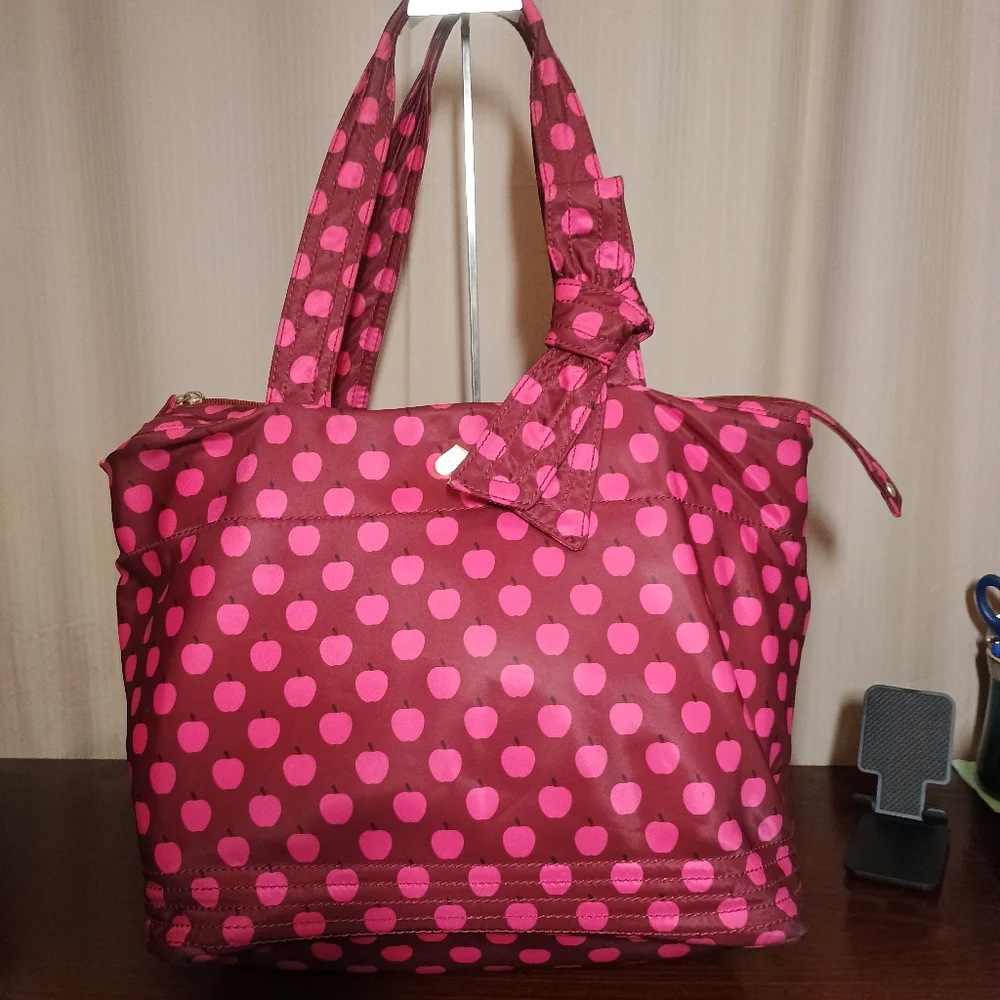 Kate Spade Flatiron Sophia Grace Diaper bag in Red Apple